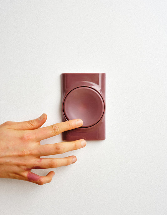 Switch R-1 rocker switch cover in Karsh, installed, view 2